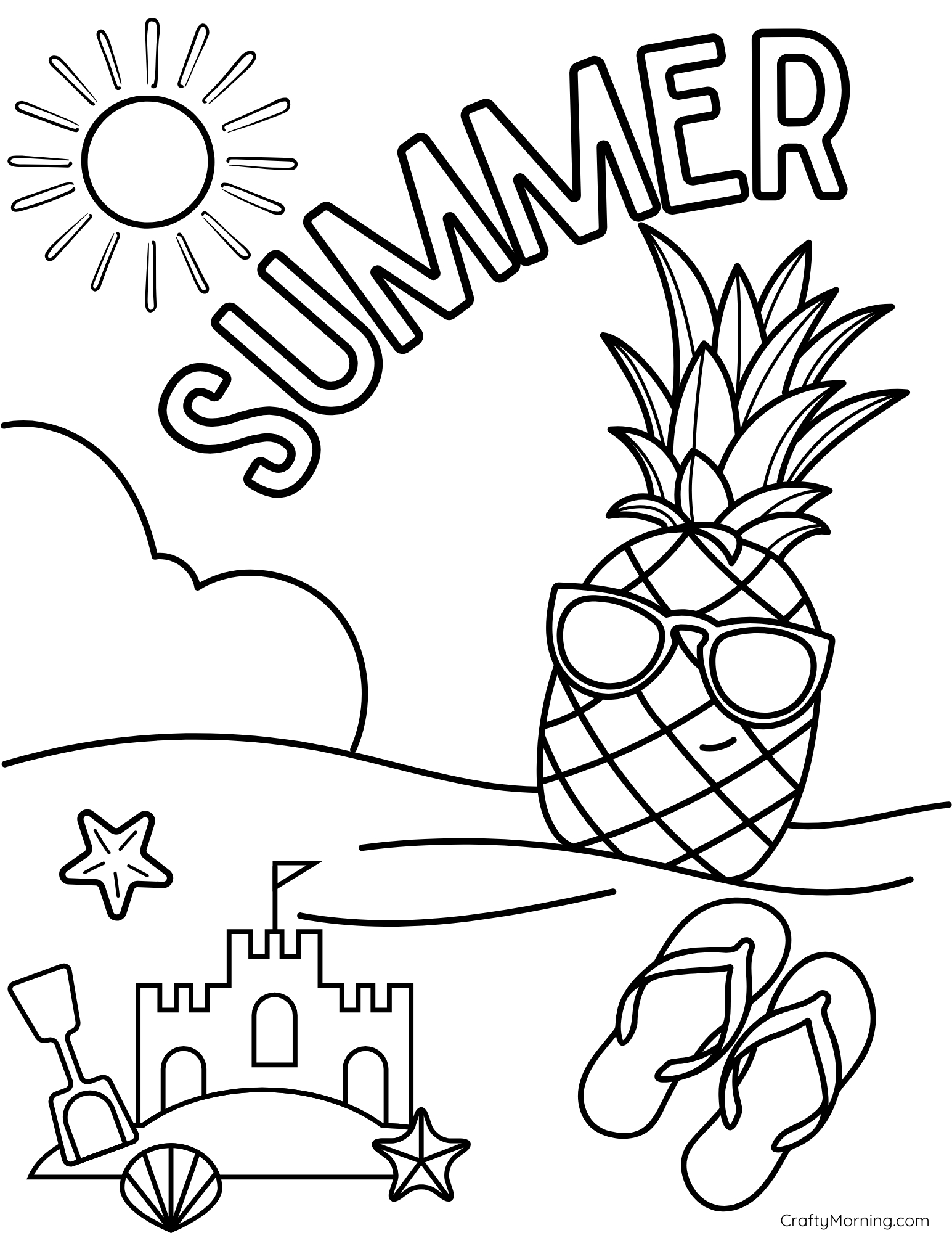 Printable Summer Coloring Pages - Crafty Morning regarding Free Printable Summer Pictures