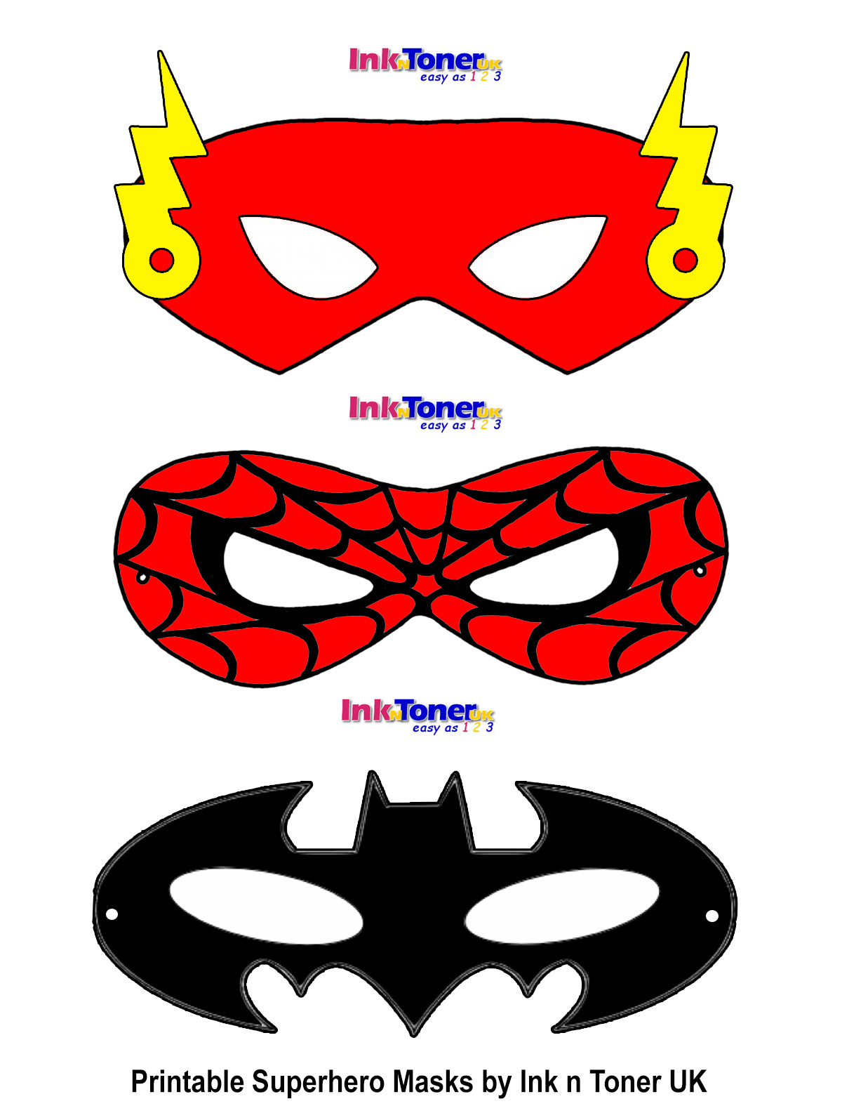 Printable Superhero Masks For Super Hero Day | Inkntoneruk Blog with regard to Free Printable Superhero Masks