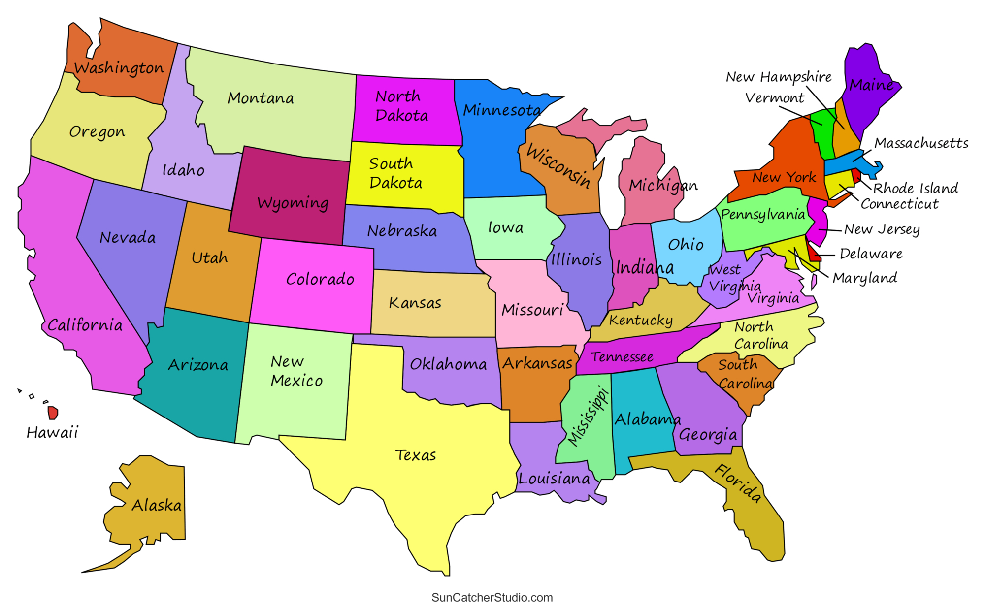 Printable Us Maps With States (Usa, United States, America) – Free for Free Printable Usa Map