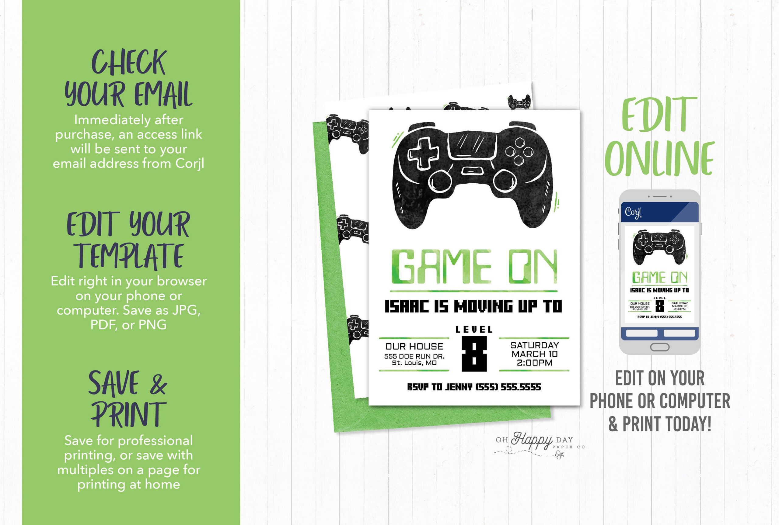 Printable Video Game Birthday Party Invitation Template Edit inside Free Printable Video Game Party Invitations