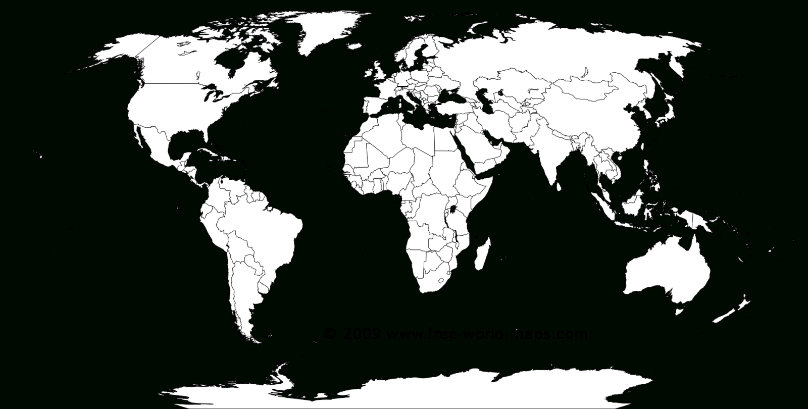 Printable White-Transparent Political Blank World Map C3 | Free regarding Free Printable Blank World Map Download