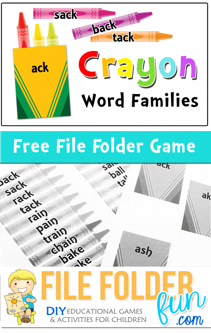 Printable Word Family Game - The Crafty Classroom with regard to Free Printable Word Family Games