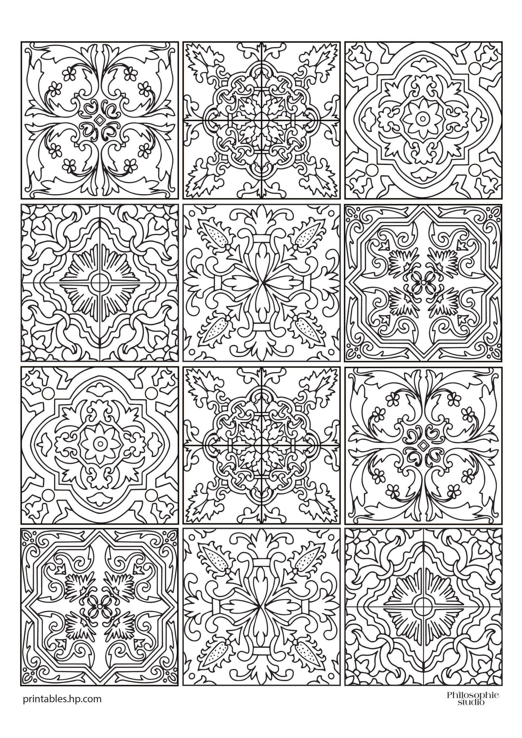 Printables - Free Coloring Pages & Learning Worksheets | Hp intended for Free Printable Moroccan Pattern