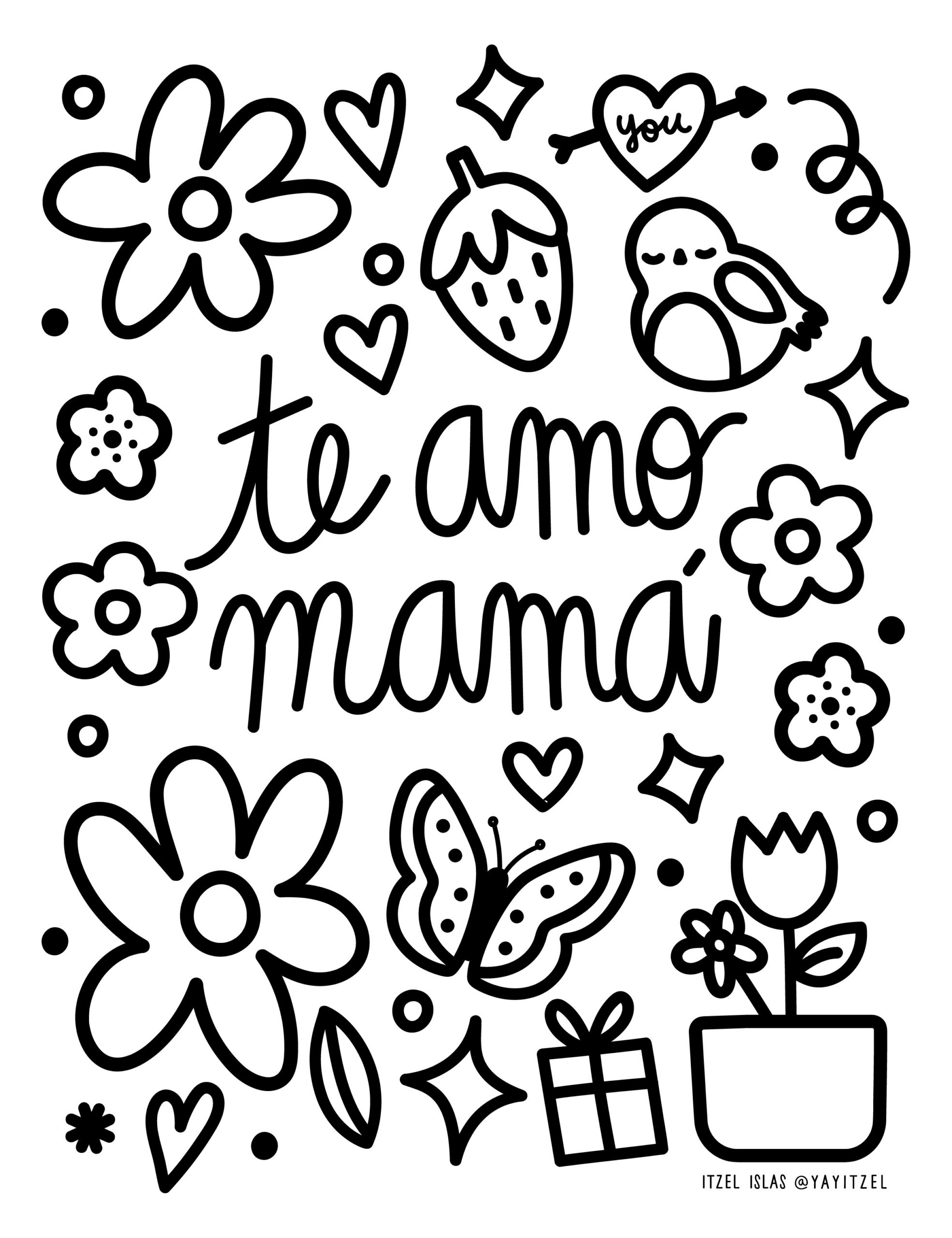 Printables - Free Coloring Pages & Learning Worksheets | Hp regarding Free Spanish Mothers Day Cards Printable