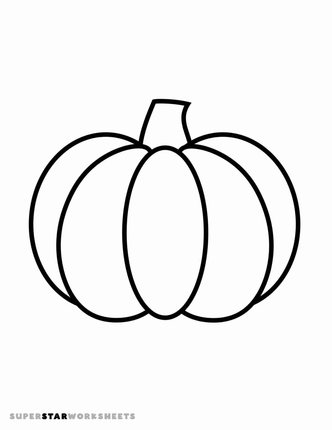 Pumpkin Coloring Pages (Free Printables) - Superstar Worksheets within Free Printable Pumpkin Coloring Pages