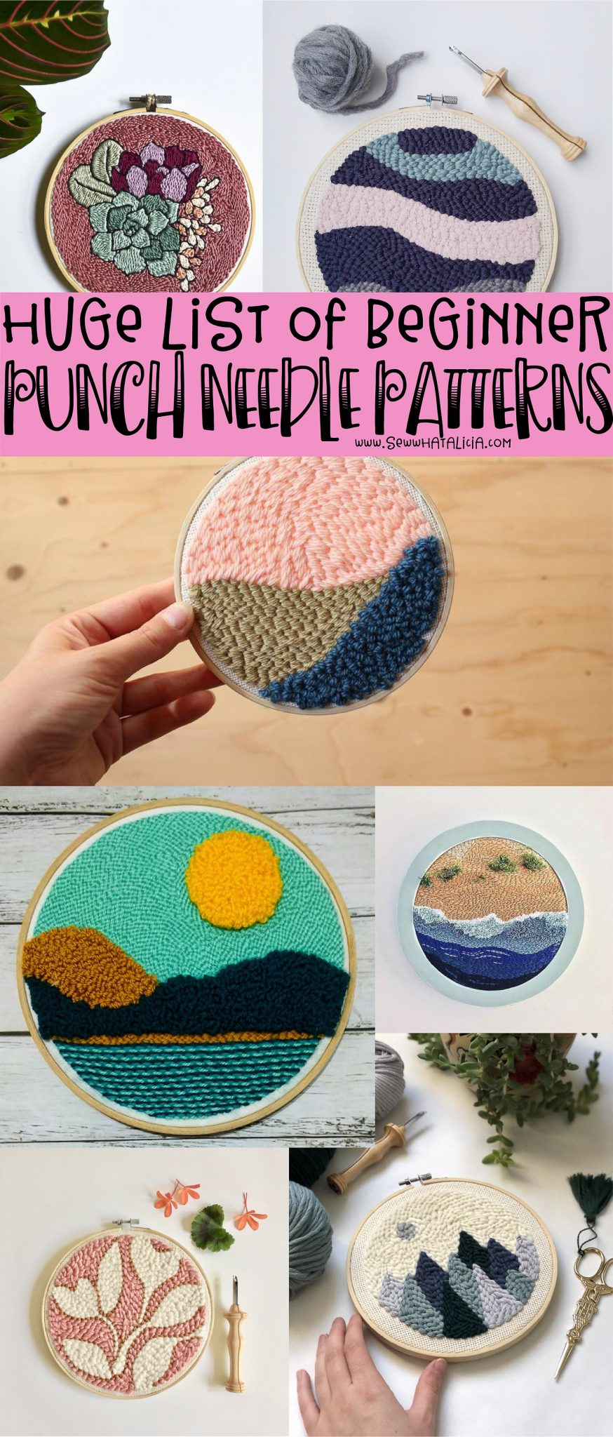 Punch Needle Patterns For Beginners - Sew What, Alicia? regarding Free Printable Punch Needle Patterns