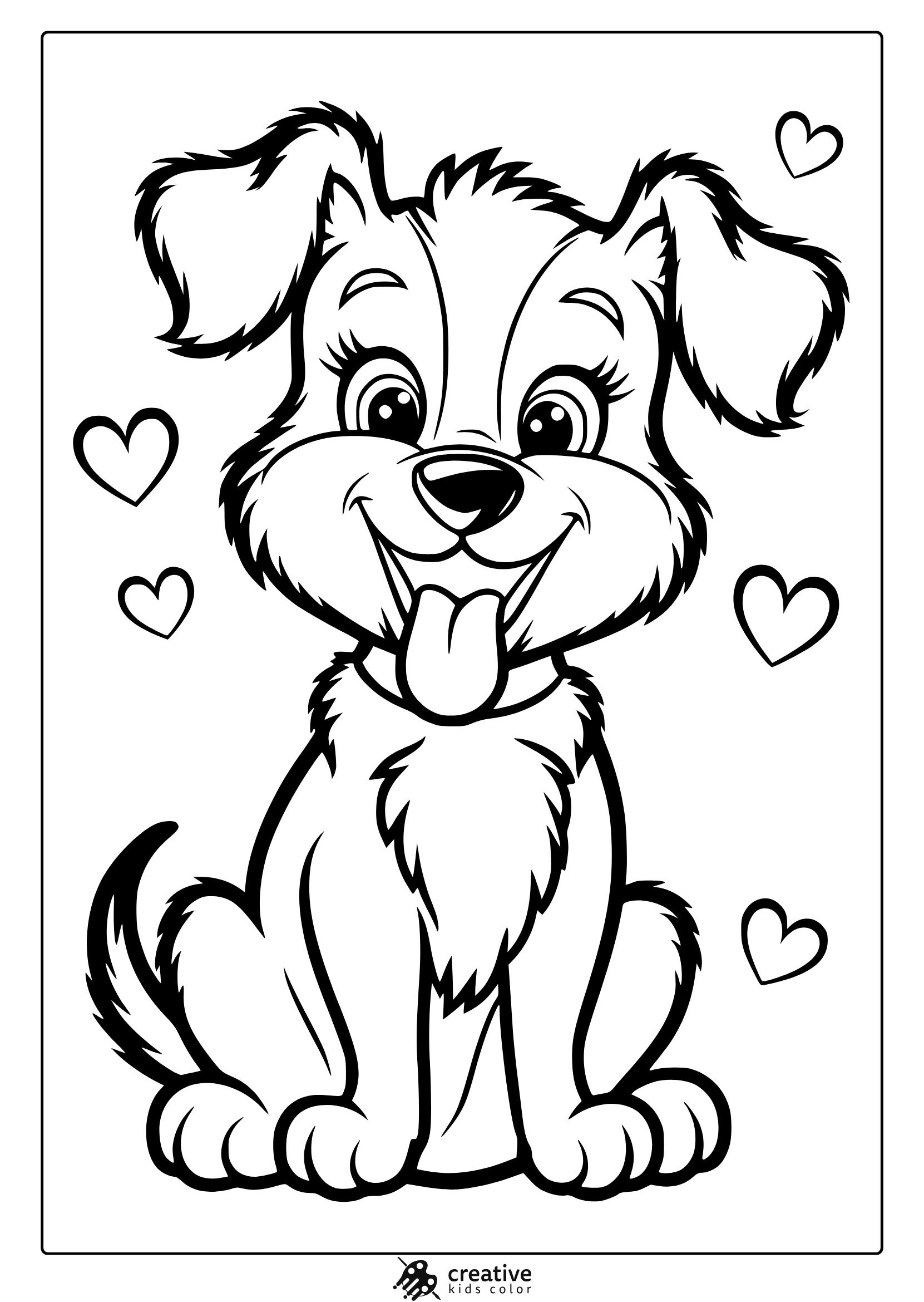 Puppy Coloring Pages (25+ Free Printable Pdf) in Free Printable Dog Coloring Pages
