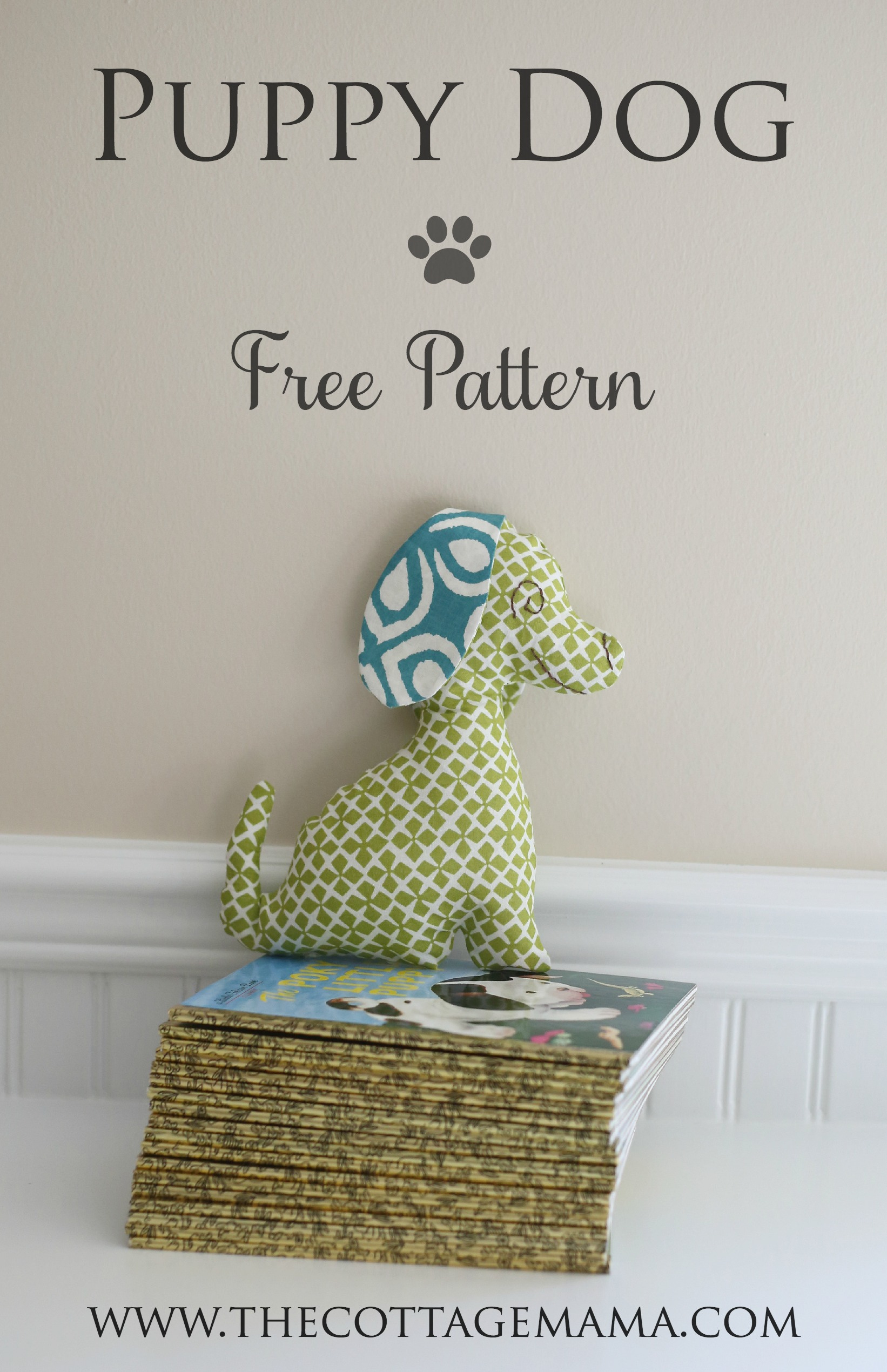 Puppy Dog Stuffed Animal Pattern - The Cottage Mama throughout Free Printable Stuffed Animal Patterns