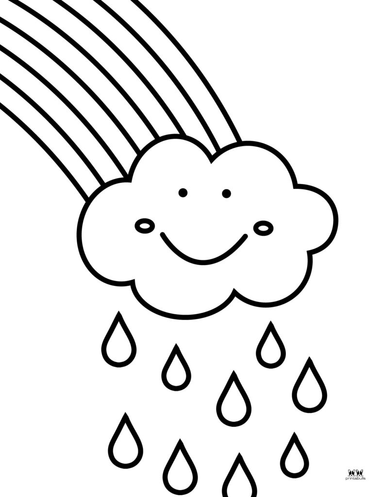 Rainbow Coloring Pages - 50 Free Printable Pages | Printabulls intended for Free Printable Coloring Pages For 2 Year Olds