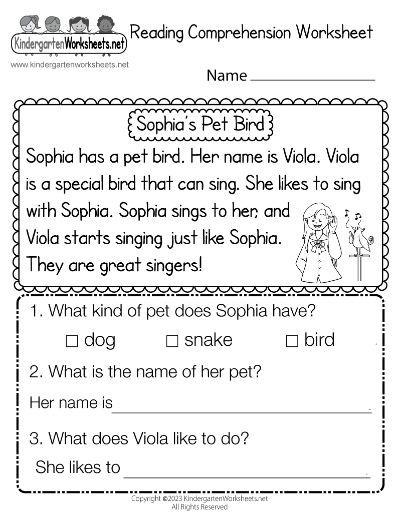 Reading Comprehension Worksheet - Free Printable, Digital, &amp;amp; Pdf within Free Printable Ela Worksheets