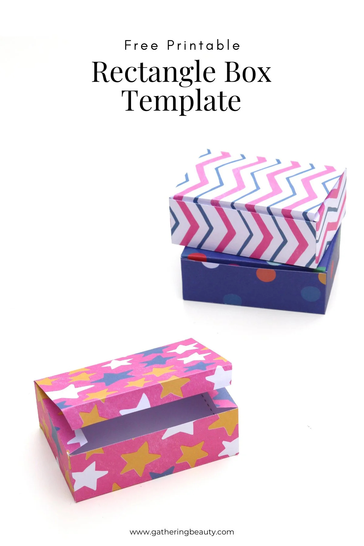 Rectangle Box Printable Template — Gathering Beauty intended for Free Printable Gift Boxes