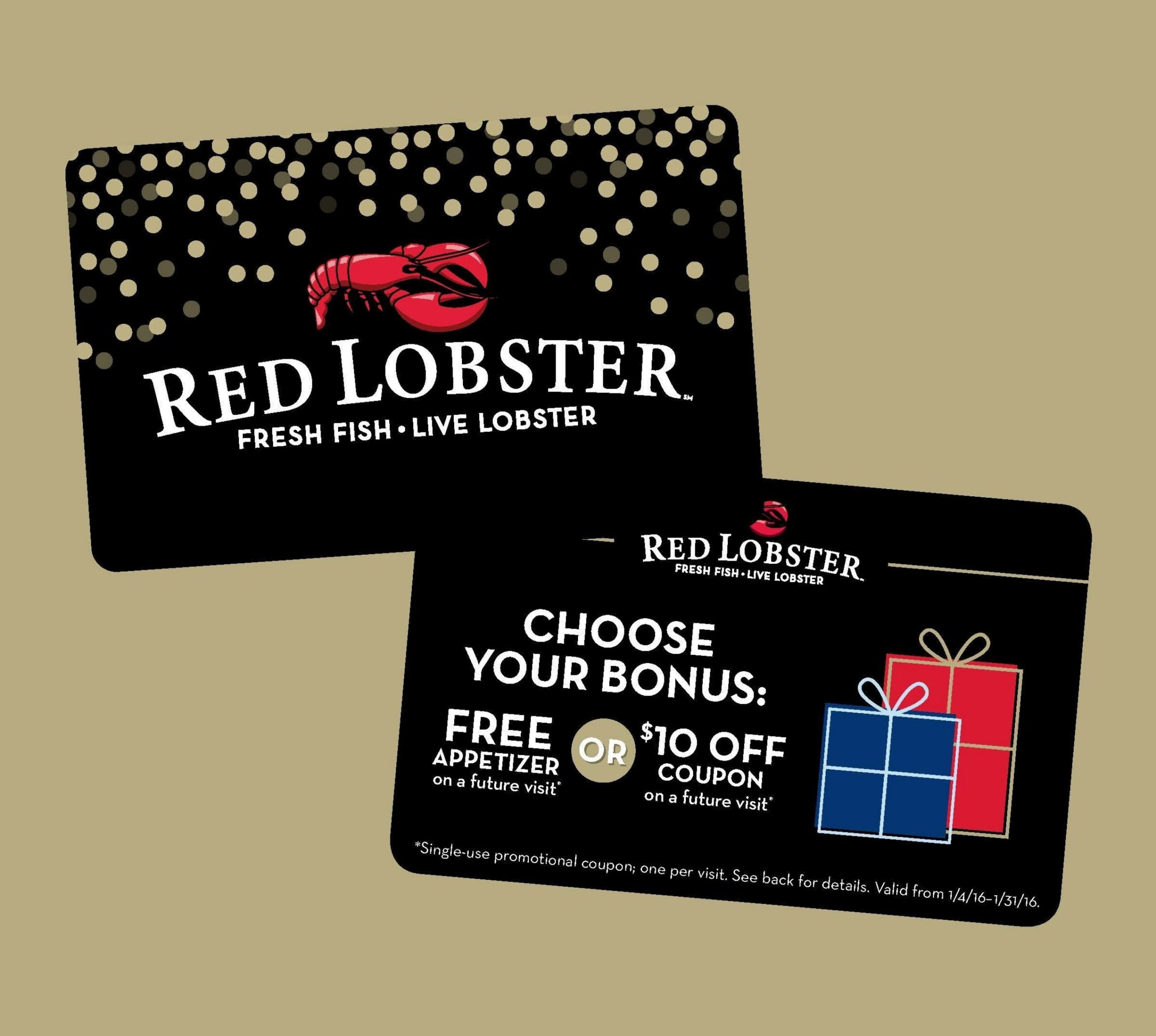 Red Lobster® Holiday Gift Cards Include Give A Gift, Get A Gift regarding Free Printable Red Lobster Coupons