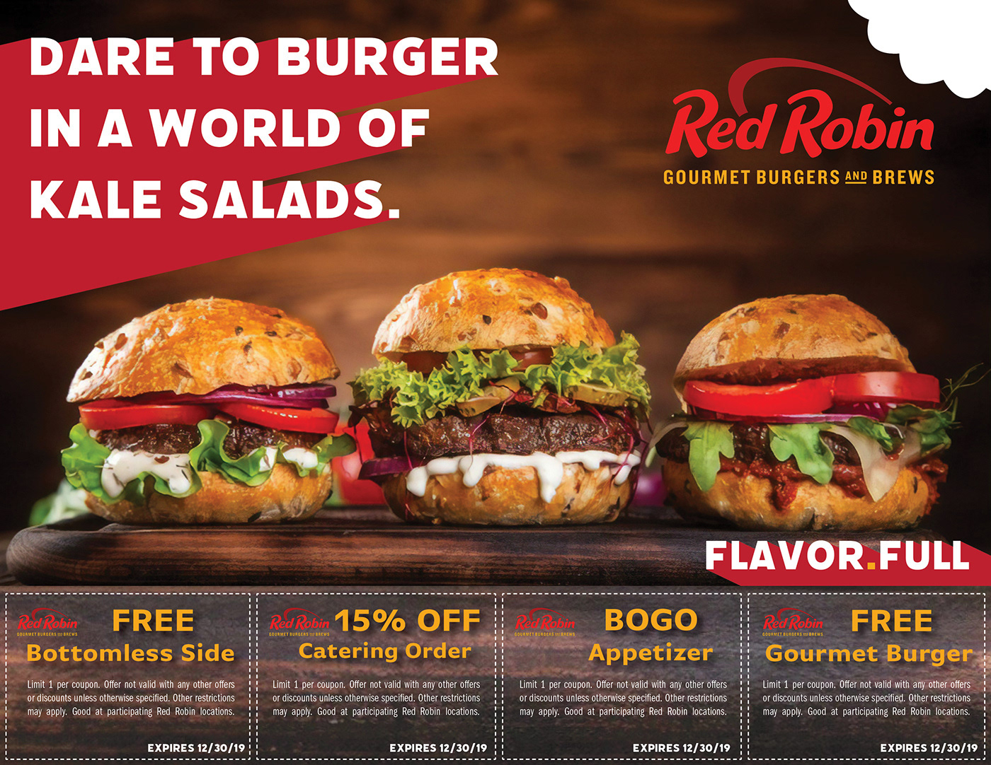 Red Robin Coupon Design (1) | Images :: Behance inside Free Red Robin Coupons Printable