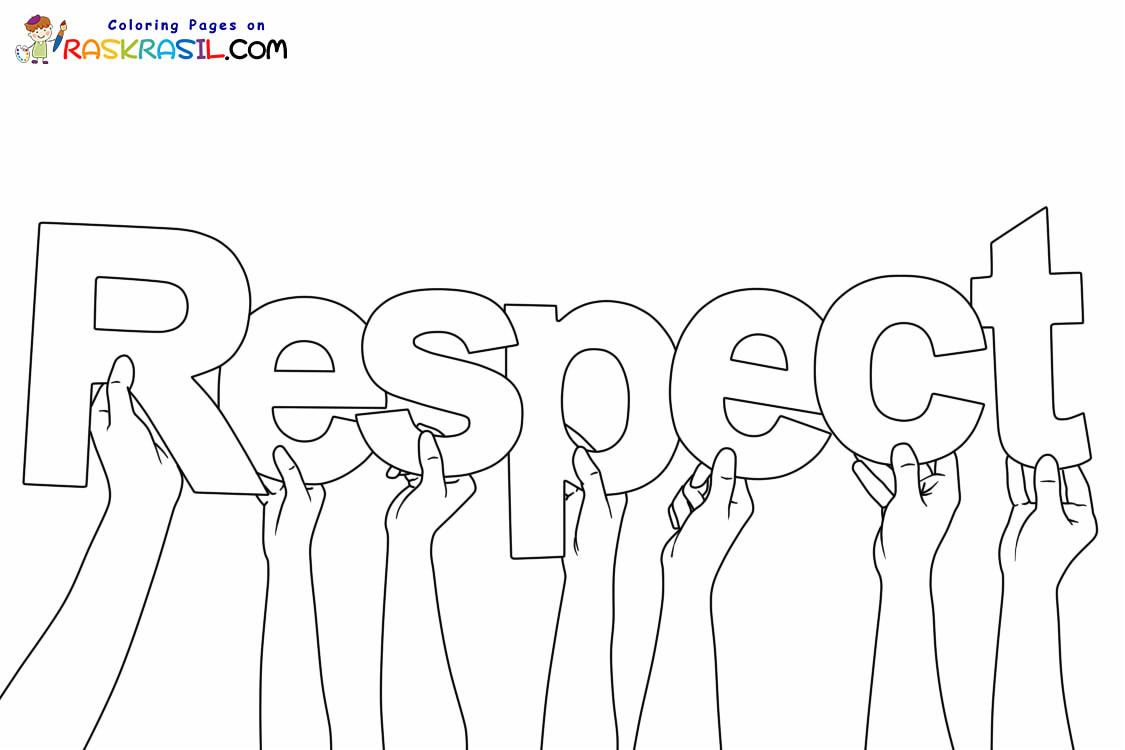 Respect Coloring Pages inside Free Printable Coloring Pages On Respect
