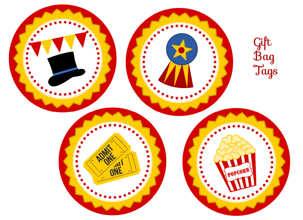 Retro Circus Party Printables (Free Download)! - The Catch My intended for Free Printable Carnival Decorations
