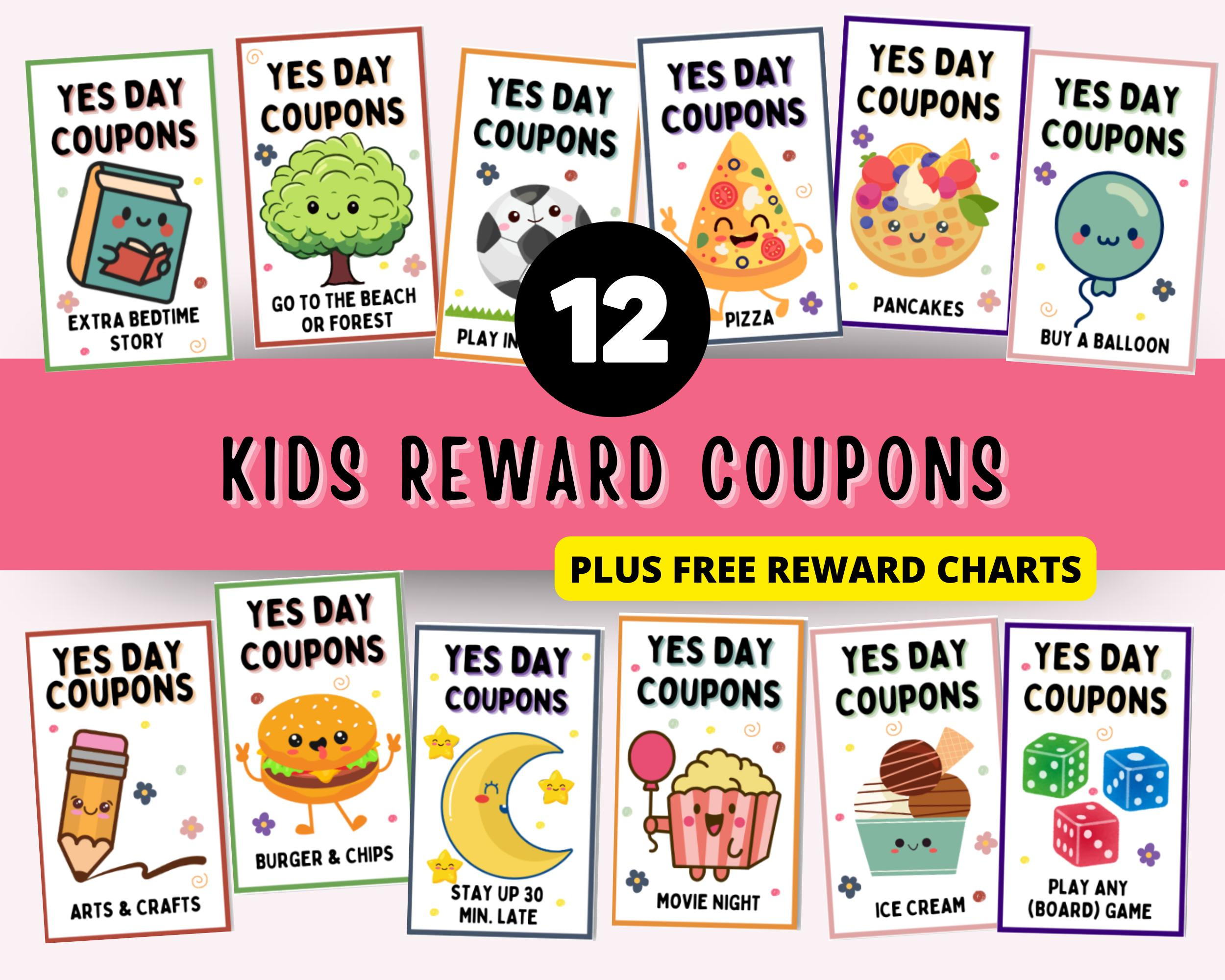Rewards Coupons For Kids, Toddler Reward Chart For Kids, Behavior with Free Printable Pringles Coupons
