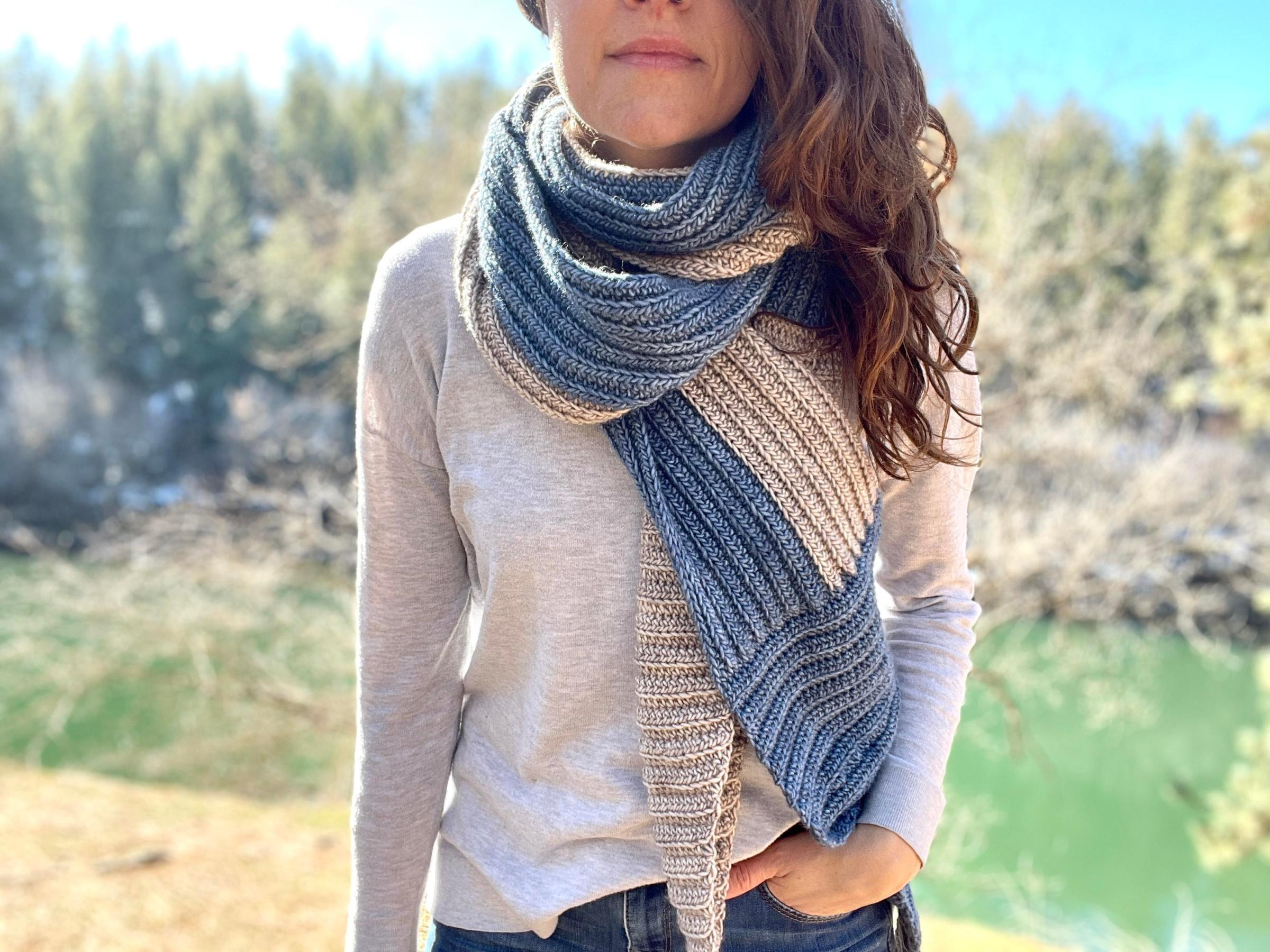 Ribbed Crochet Scarf Pattern: Free Pattern + Video Tutorial pertaining to Free Printable Crochet Scarf Patterns
