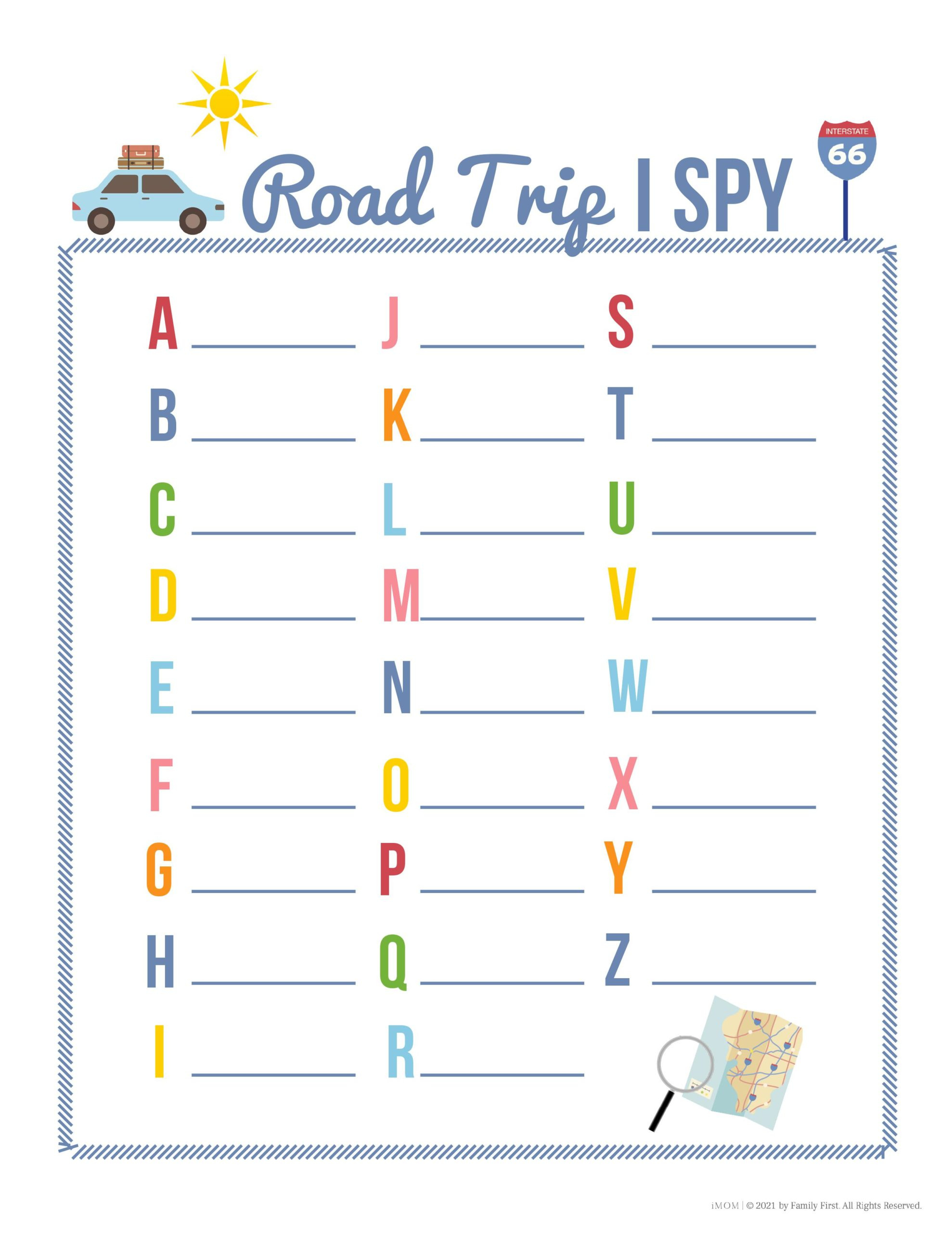 Road Trip Games For Summer - Imom throughout Free Printable Car Ride Games