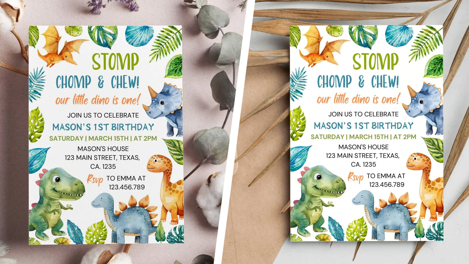 Roar Into Fun With A Free Dinosaur Birthday Invitation! - Goober intended for Free Printable Dinosaur Birthday Invitations