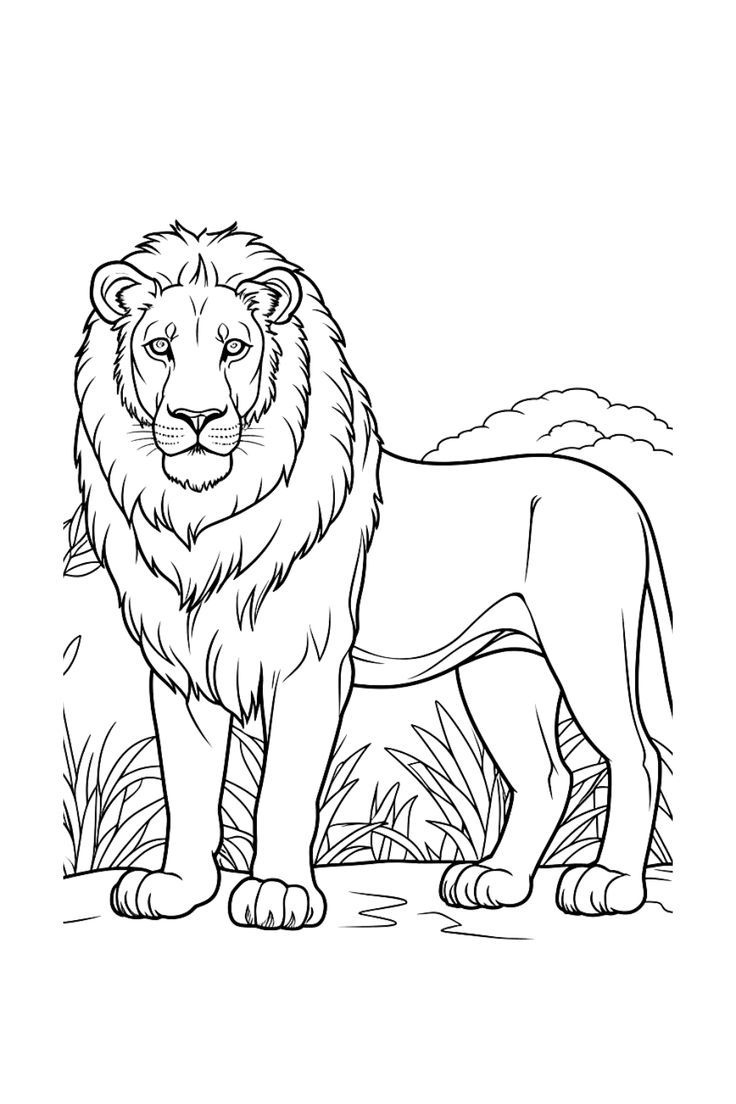 Roar Into Summer Fun: Free Printable Lion Coloring Page! pertaining to Free Printable Picture Of A Lion