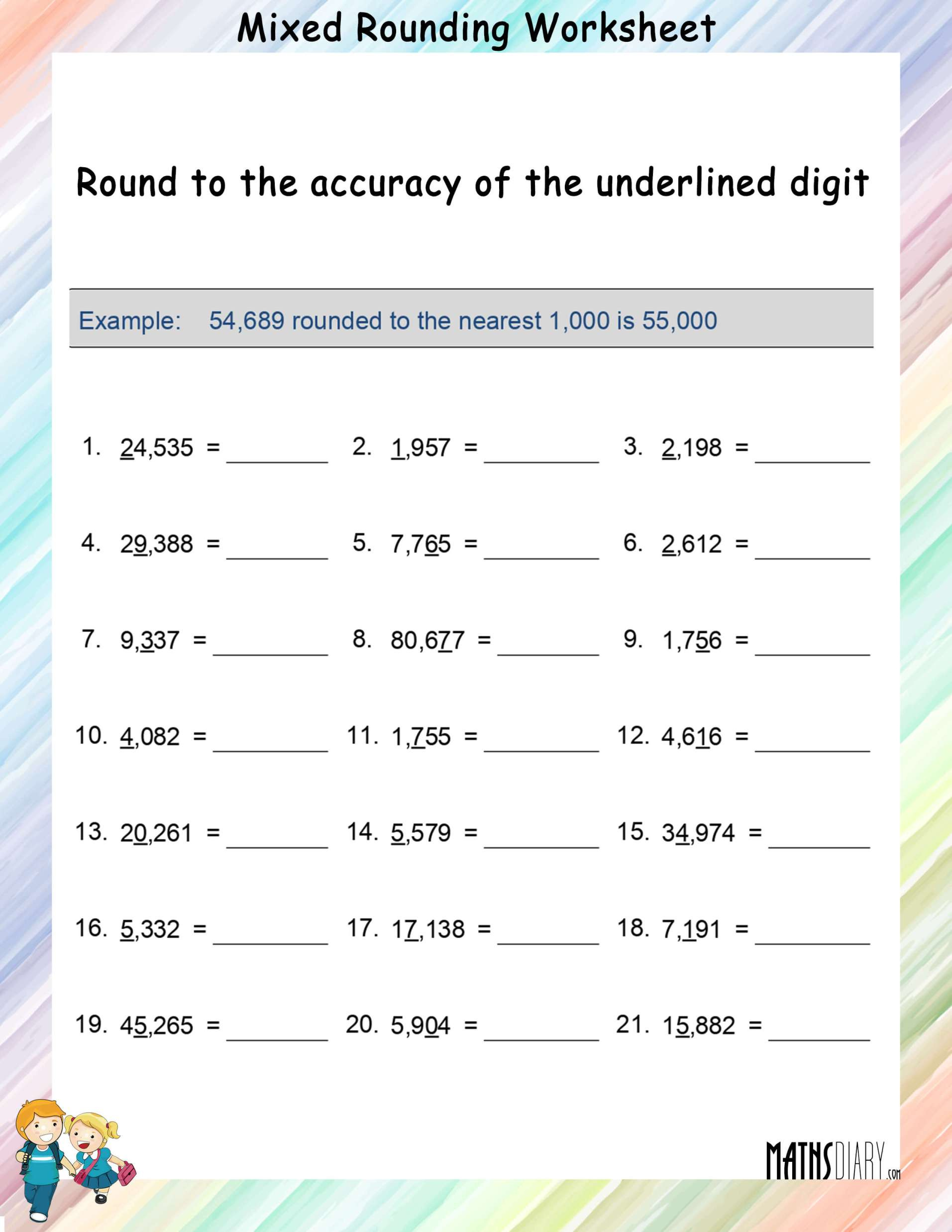Rounding Numbers - Math Worksheets - Splashlearn - Worksheets Library with regard to Free Printable 4Th Grade Rounding Worksheets