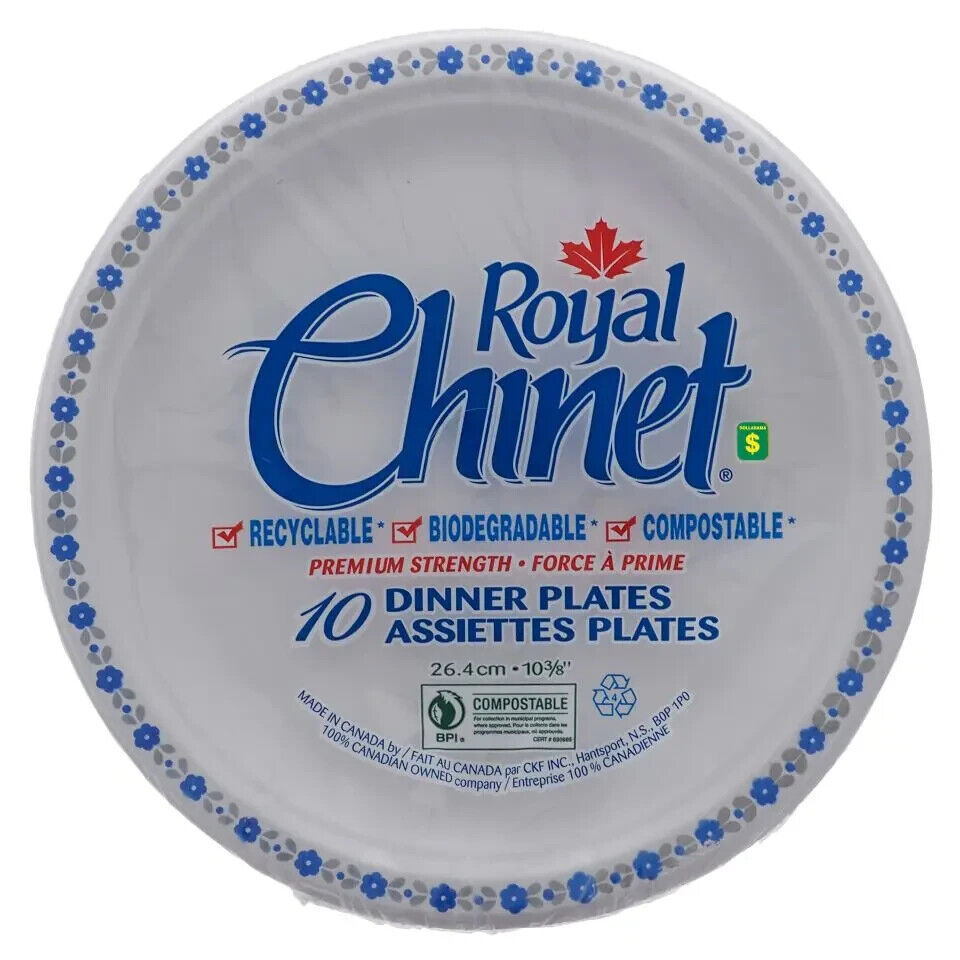 Royal Chinet 10Pk Disposable Dinner Plates Free Shipping | Ebay with regard to Free Printable Chinet Coupons