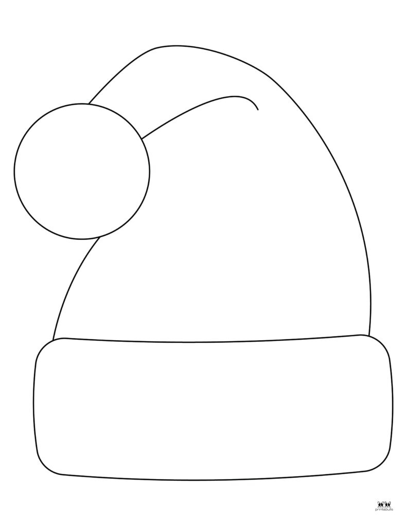 Santa Hat Templates & Coloring Pages - Free | Printabulls pertaining to Free Printable Santa Hat Patterns