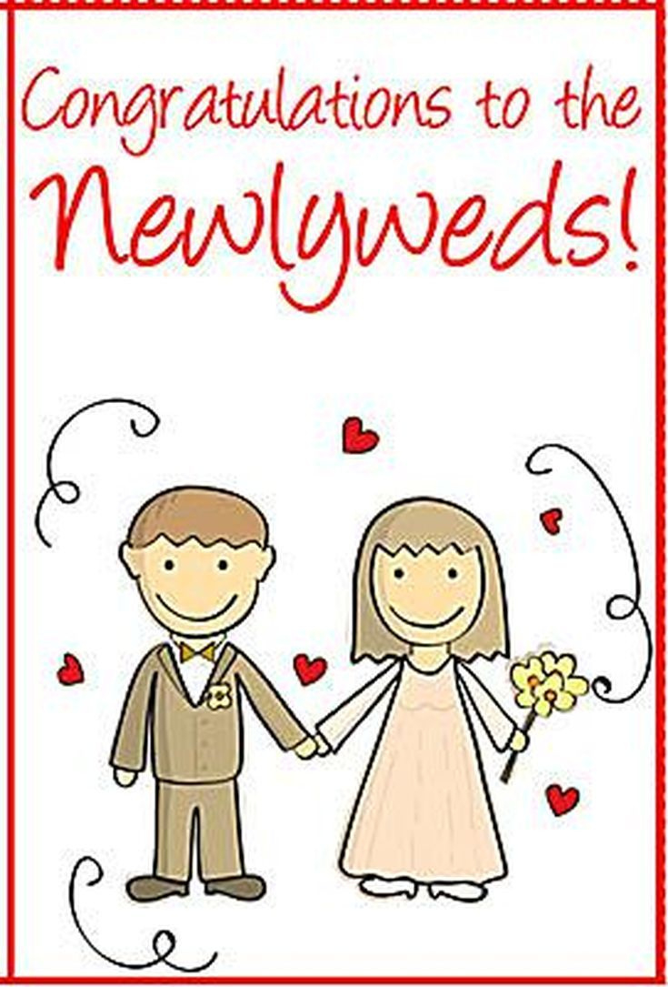 Say Congrats With A Free, Printable Wedding Card throughout Free Printable Wedding Cards