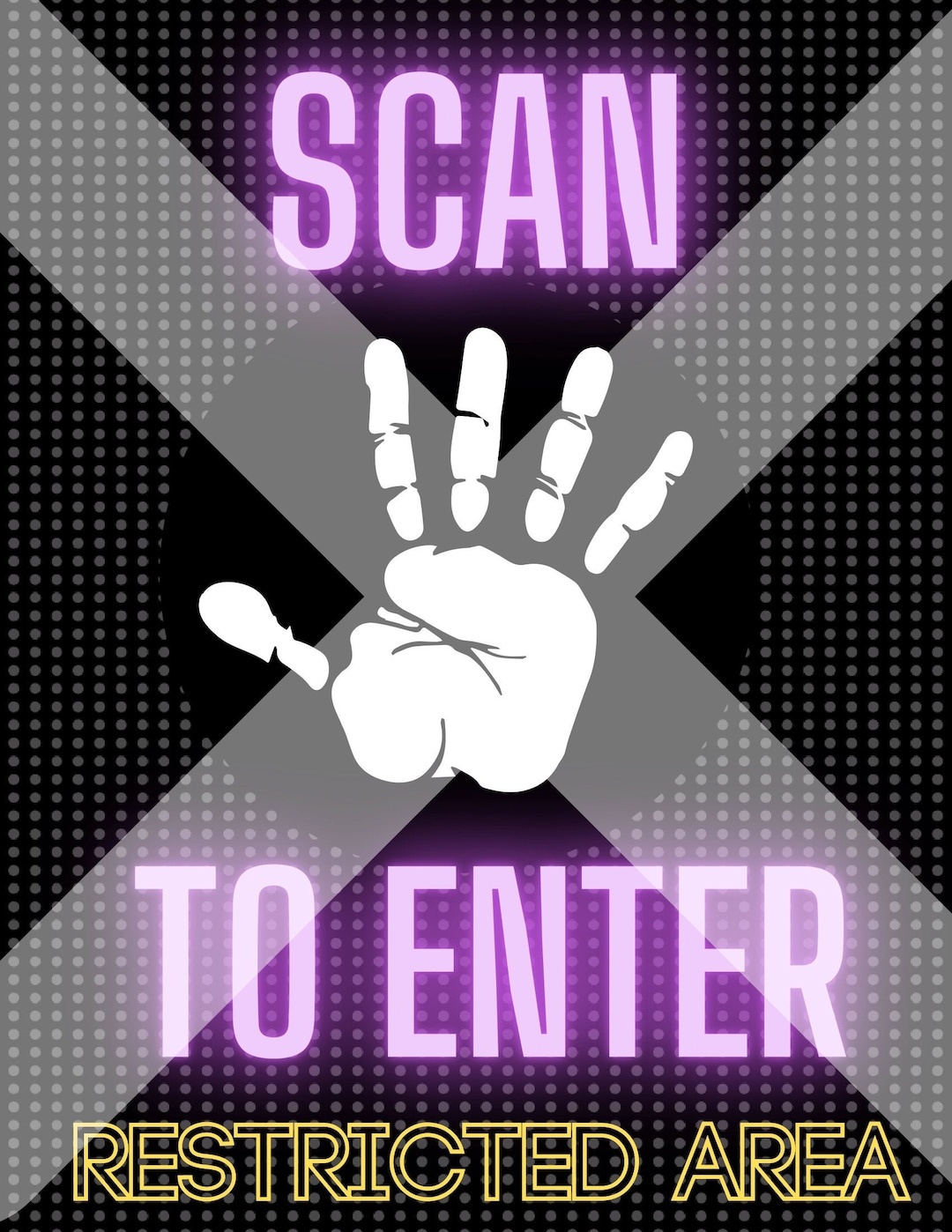 Scan To Enter, Science Party Sign Digital Download - Etsy with regard to Scan To Enter Sign Printable Free