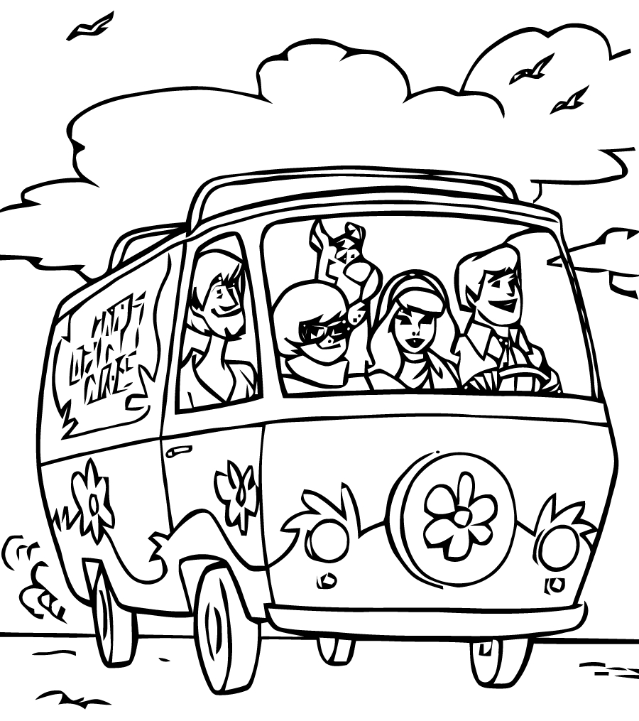 Scooby Doo Coloring Page To Download For Free - Scooby Doo with Free Printable Coloring Pages Scooby Doo