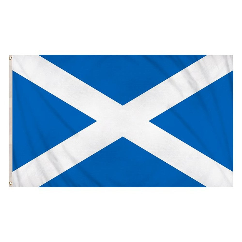 Scotland Saltire Flag - 5Ft X 3Ft St Andrews Cross | Scotland Flags with Free Printable Scottish Flag