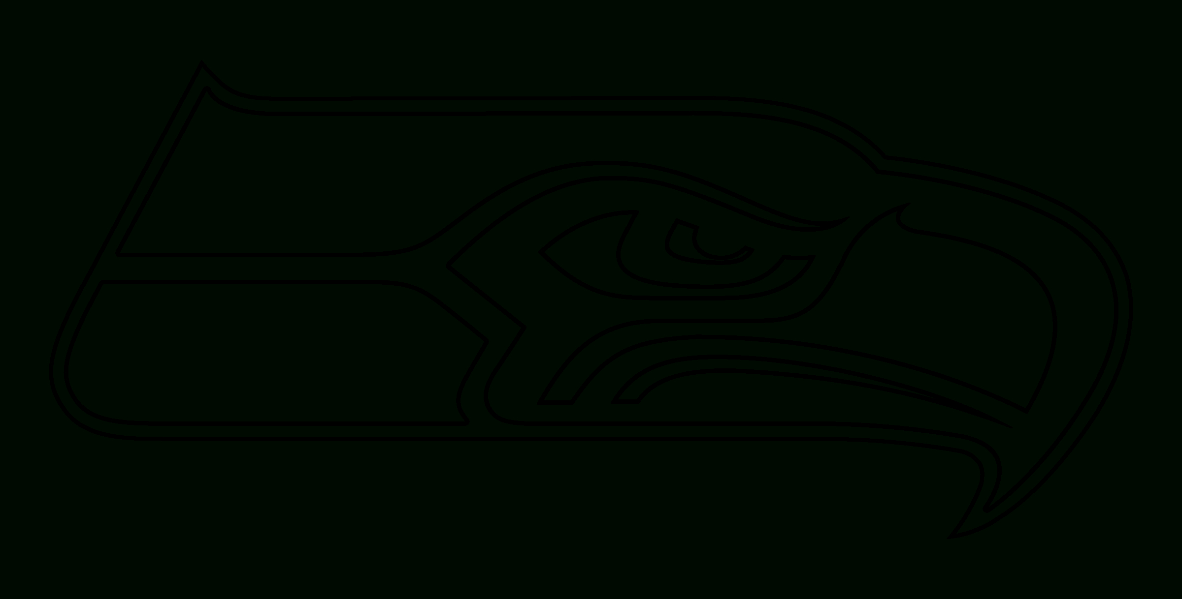 Seattle Seahawks Logo Black And White 2024 - Free Download pertaining to Free Printable Seahawks Coloring Pages