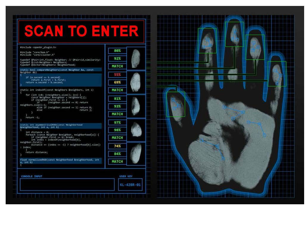 Security Hand Scan To Enter Mad Science Or Spy / Detective intended for Scan To Enter Sign Printable Free