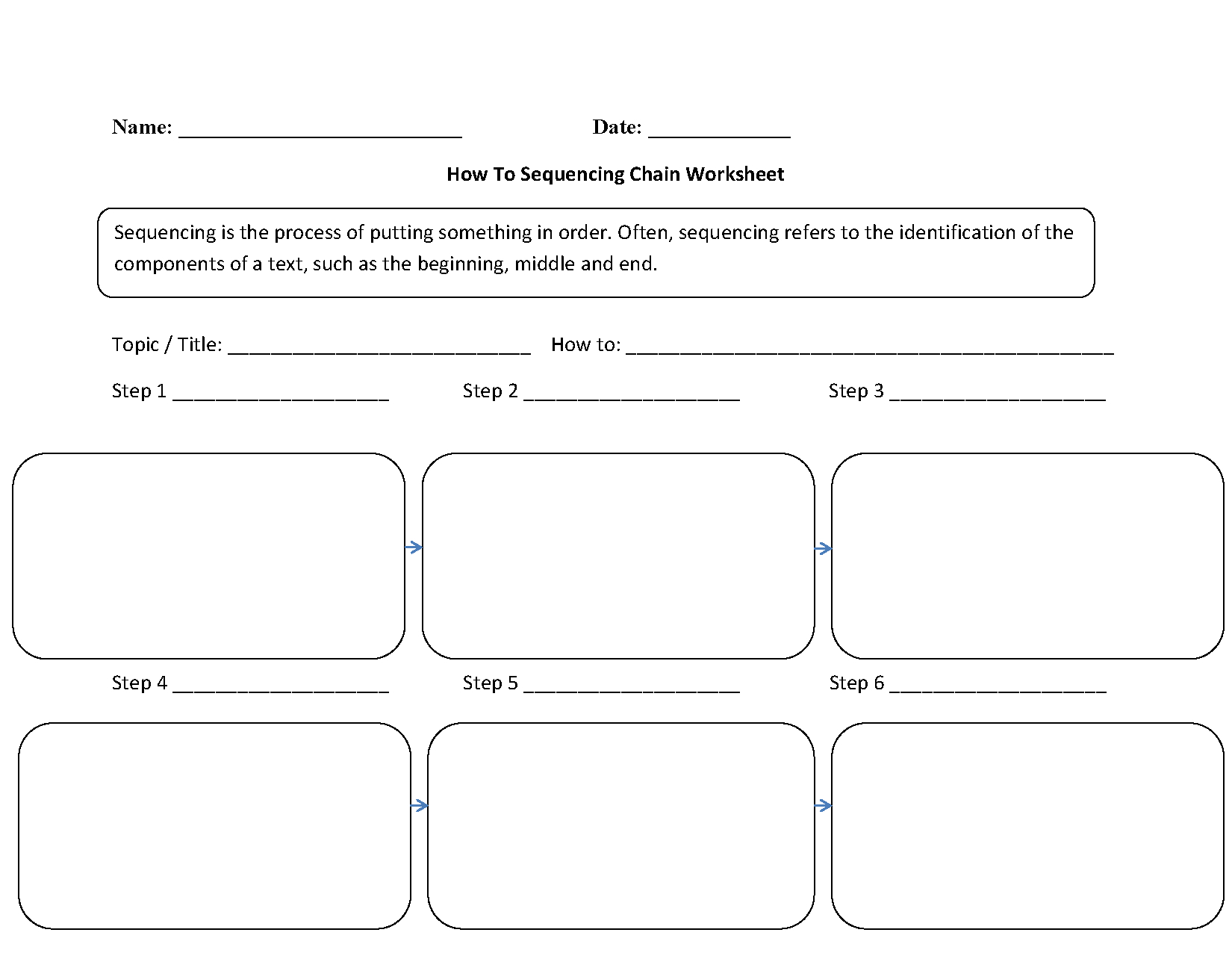 Sequence Of Events Graphic Organizer Worksheet - Have Fun Teaching throughout Free Printable Sequence Of Events Graphic Organizer