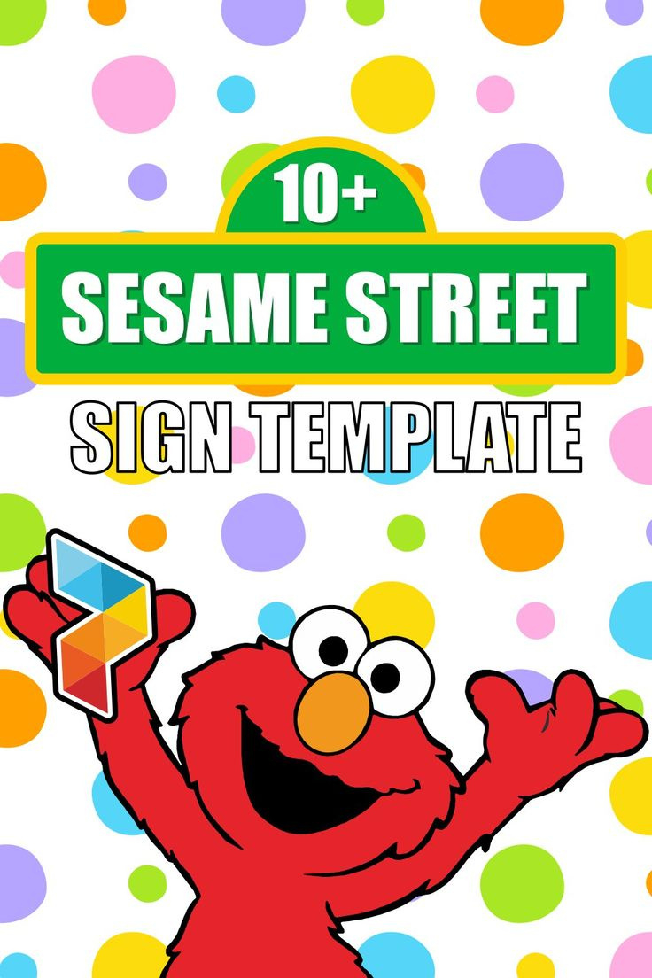 Sesame Street Sign Template - 10 Free Pdf Printables | Printablee in Free Printable Sesame Street Sign