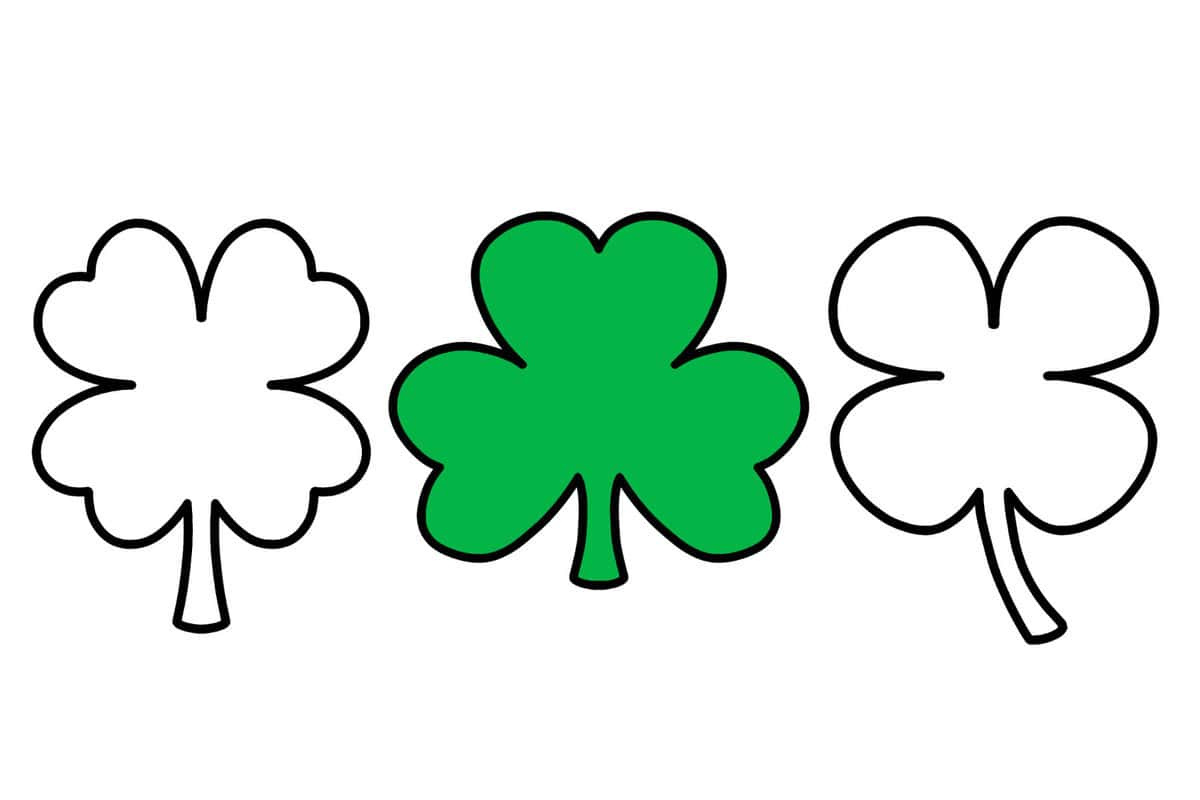 Shamrock Template | Free Printable Shamrock Clover Outlines regarding Shamrock Template Free Printable