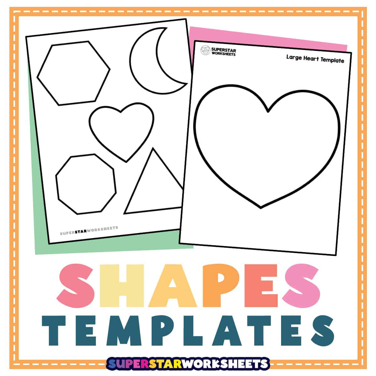 Shape Template (Free Printables) - Superstar Worksheets with regard to Large Printable Shapes Free