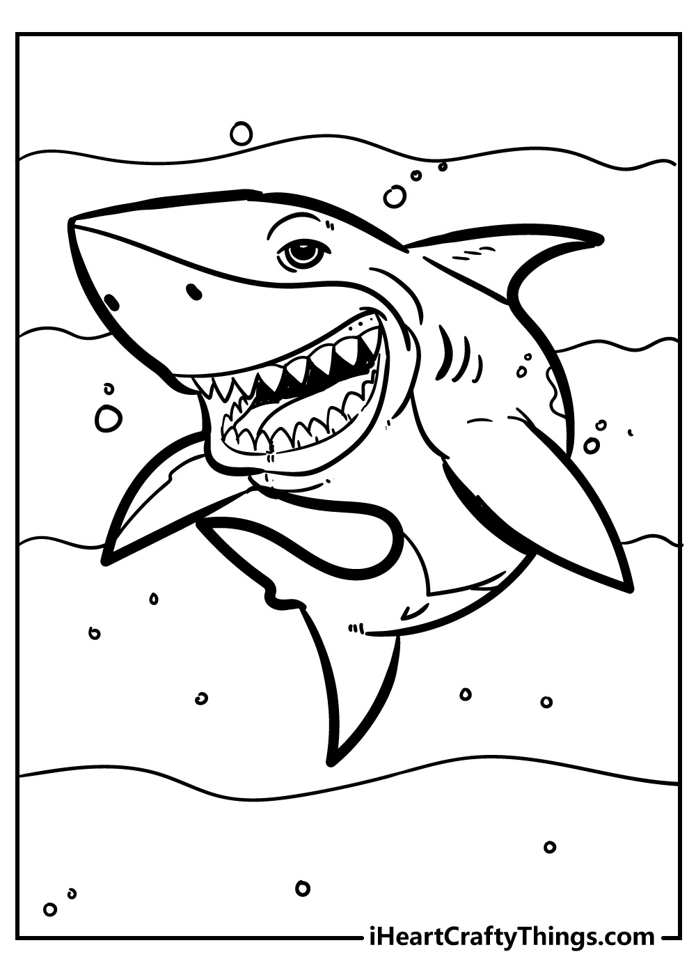 Shark Coloring Pages (45 Printable Pdfs To Download Free) in Free Printable Shark Coloring Pages