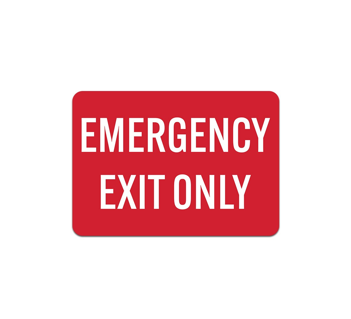 Shop For Emergency Exit Only Plastic Sign | Bannerbuzz pertaining to Free Printable Emergency Exit Only Signs