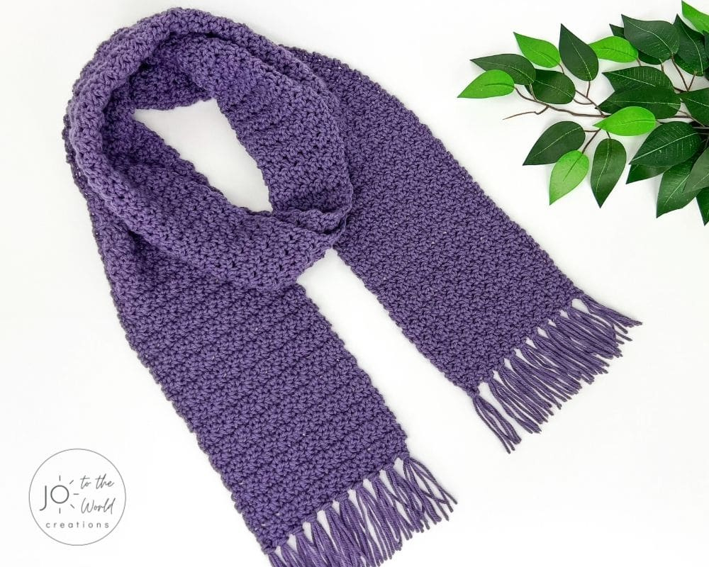 Simple Crochet Scarf (With Tassels) Pattern | Jo To The World with Free Printable Crochet Scarf Patterns
