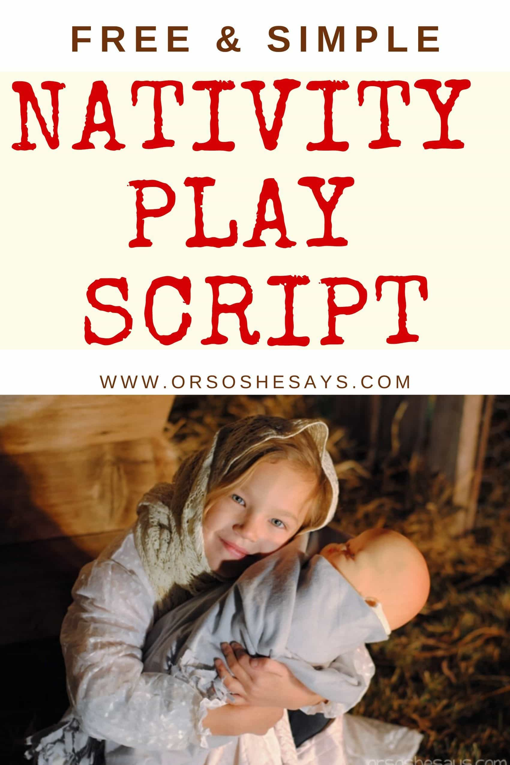 Simple Nativity Play Script For Children ~ Totally Free! throughout Free Printable Christmas Plays For Sunday School