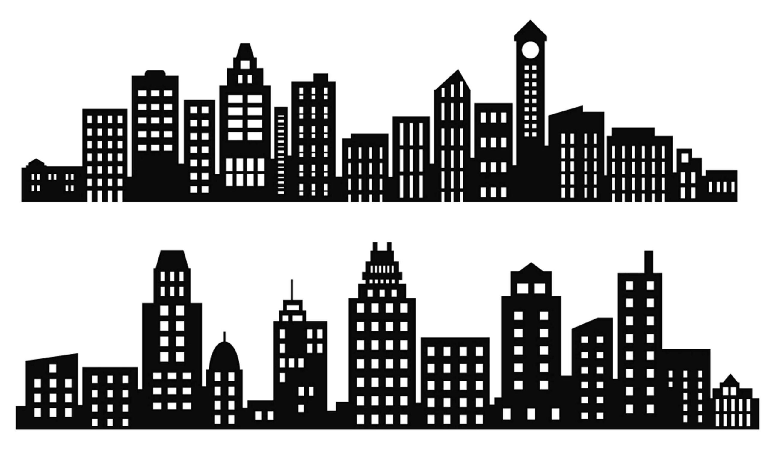 Skyline Stadt Clipart Superhelden Gebäude Block Clipart Und intended for Free Printable Superhero Skyline