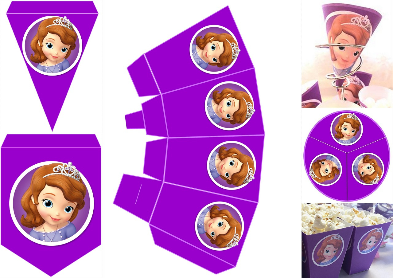 Sofia The First: Free Printable Birthday Party Mini Kit. - Oh My inside Sofia The First Cupcake Toppers Free Printable