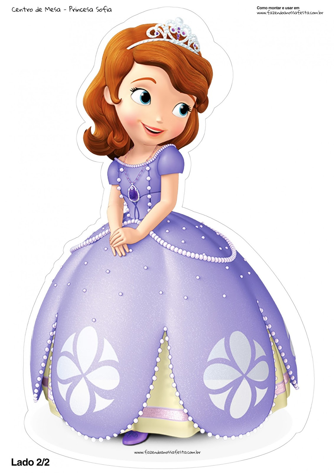 Sofia The First Free Printable Centerpieces. - Oh My Fiesta! In in Free Printable Sofia Cupcake Toppers