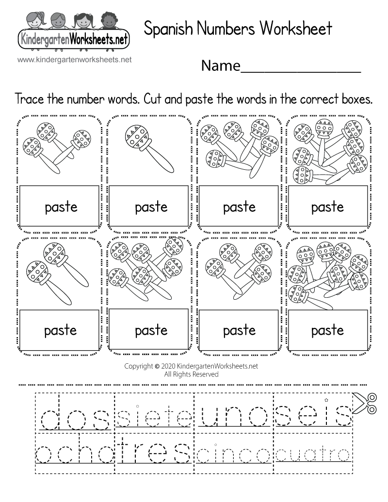 Spanish Numbers Worksheet - Free Printable, Digital, & Pdf throughout Free Printable Elementary Spanish Worksheets