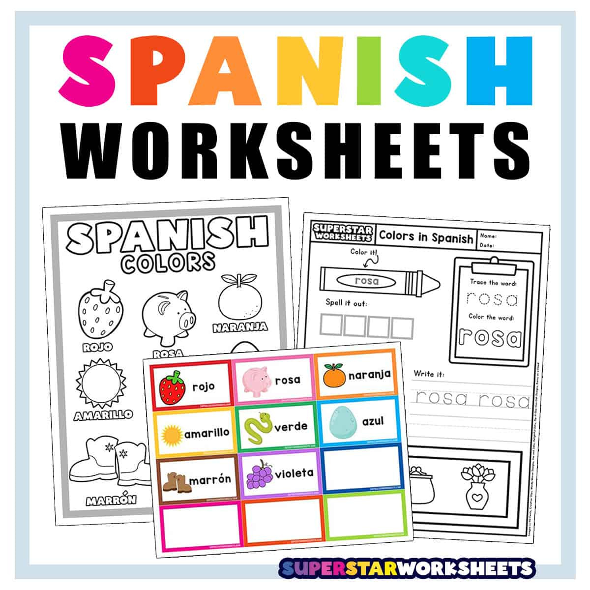 Spanish Worksheets - Superstar Worksheets throughout Free Printable Spanish Worksheets