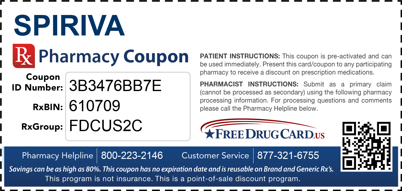 Spiriva Coupon - Free Prescription Savings At Pharmacies Nationwide in Free Printable Spiriva Coupons