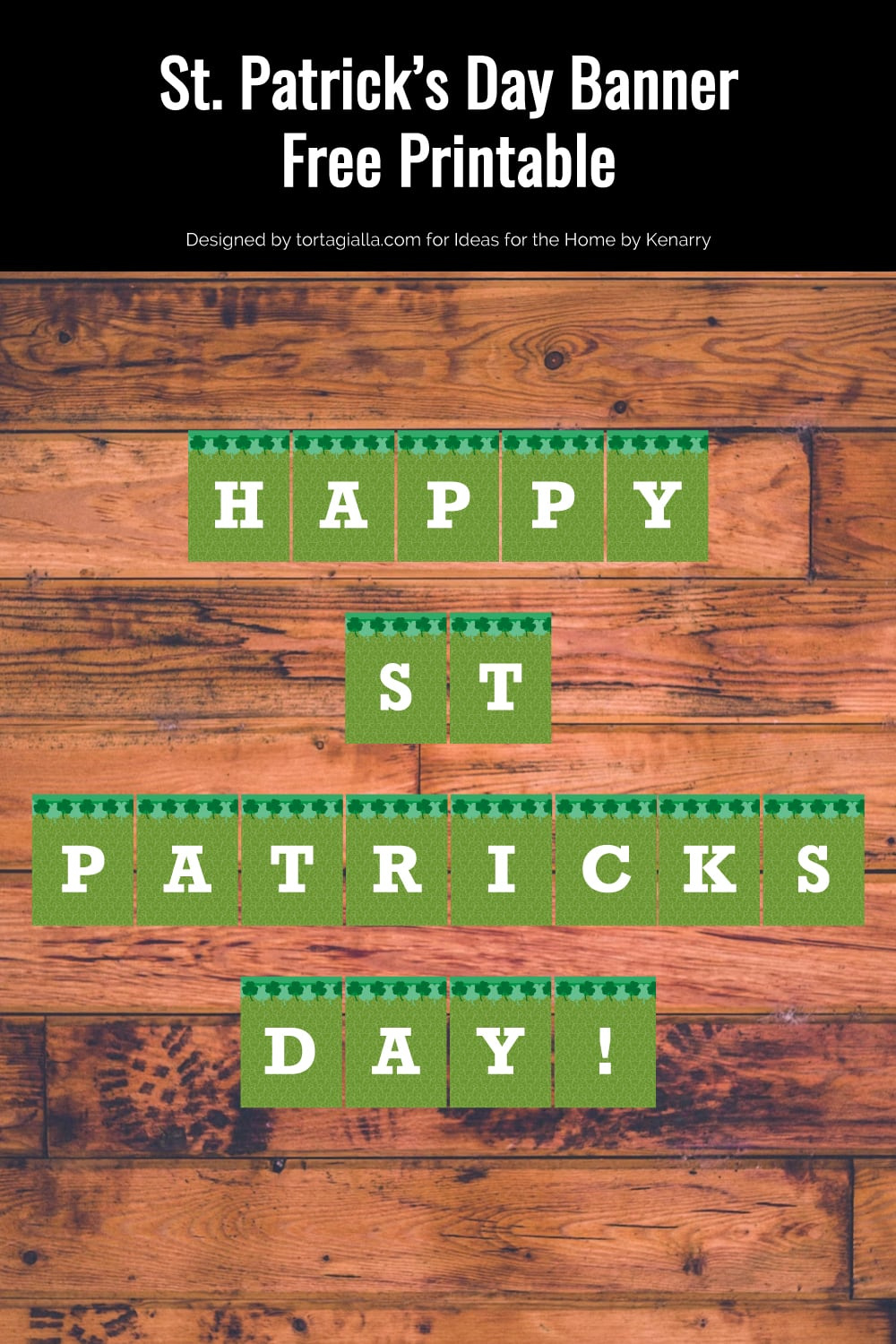 St. Patrick&amp;#039;S Day Banner - Ideas For The Home regarding Free Printable St Patrick&amp;amp;#039;s Day Banner