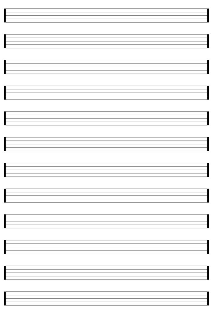 Staff Paper Blank Sheet Music - 10 Free Pdf Printables | Printablee pertaining to Free Printable Music Sheets Pdf