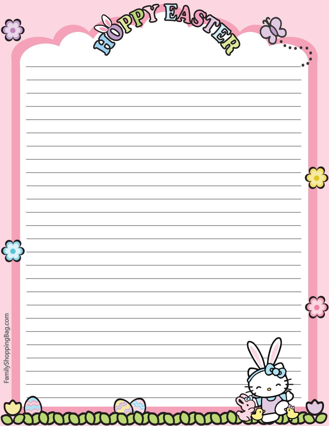 Stationery 2 Easter - Worksheets Library throughout Free Printable Easter Stationery